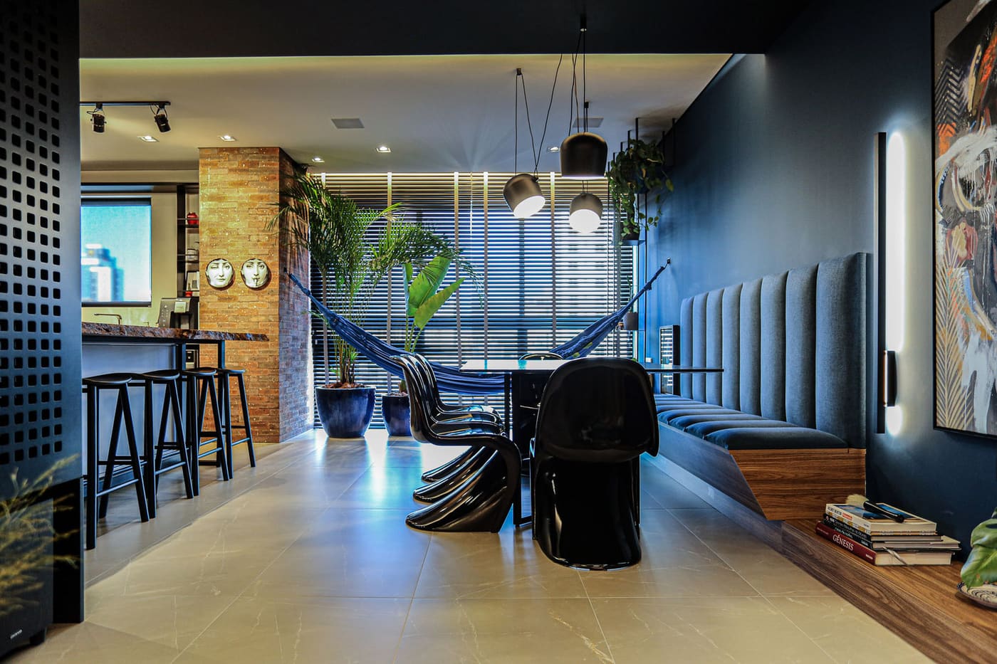 Living integrado, projeto D&T Energia em Cores